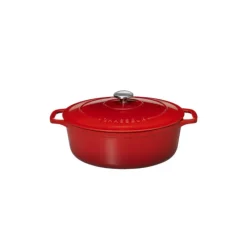 Cocotte En Fonte*CHASSEUR Cocotte en Fonte Ovale 27 cm Rubis