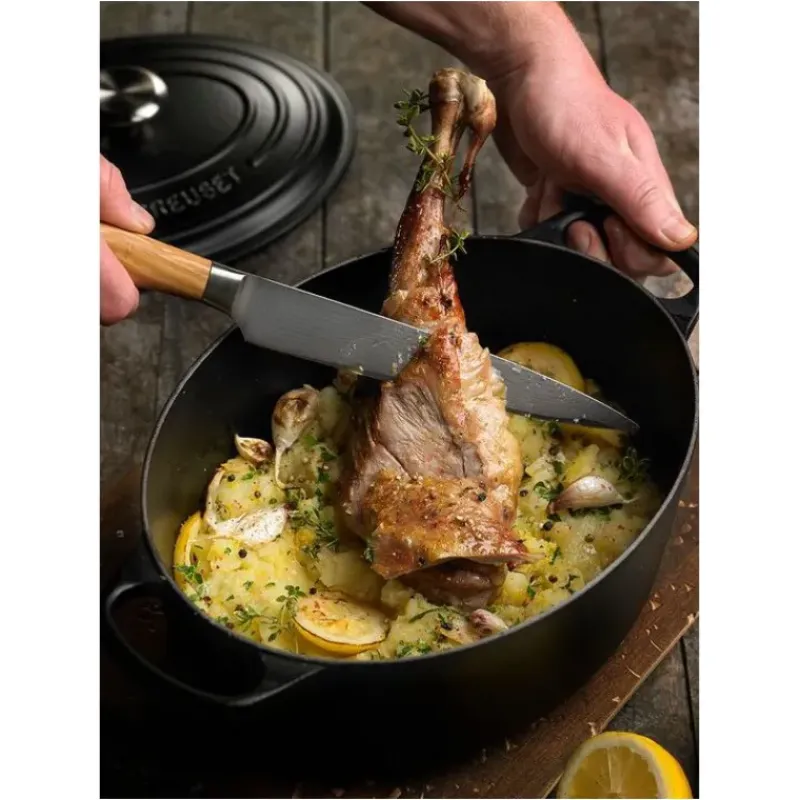 Cocotte En Fonte*LE CREUSET Cocotte en fonte Ovale 35 cm Noir mat Signature