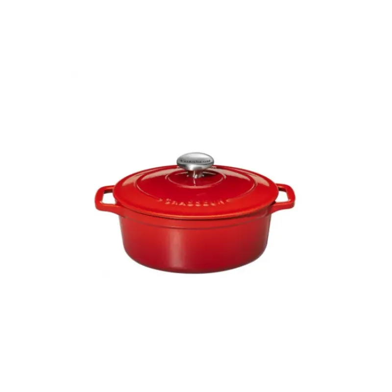 Cocotte En Fonte*CHASSEUR Cocotte en Fonte Ovale 17 cm Rubis