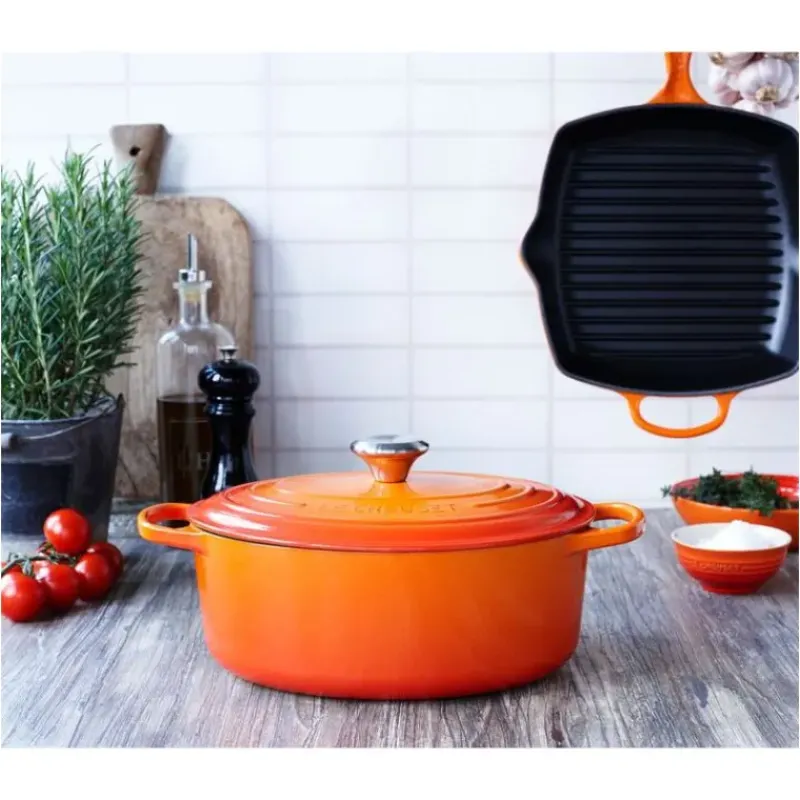 Cocotte En Fonte*LE CREUSET Cocotte en Fonte Ovale 31 cm Volcanique Signature