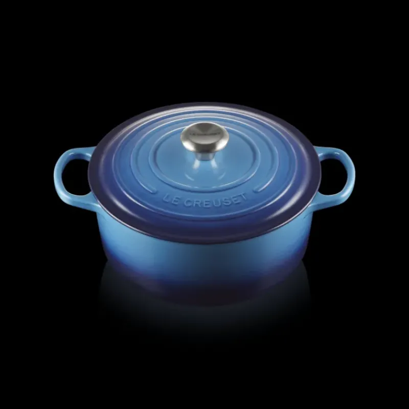 Cocotte En Fonte*LE CREUSET Cocotte en Fonte Ronde 26 cm Azur Signature