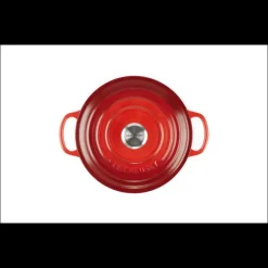 Cocotte En Fonte*LE CREUSET Cocotte en Fonte Ronde 20 cm Cerise Signature