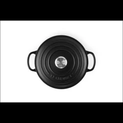 Cocotte En Fonte*LE CREUSET Cocotte en fonte Ronde 20 cm Noir mat Signature