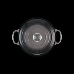 Cocotte En Fonte*LE CREUSET Cocotte en fonte Ronde 24 cm Flint Signature