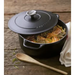 Cocotte En Fonte*CHASSEUR Cocotte en Fonte Ronde 20 cm Noir Mat