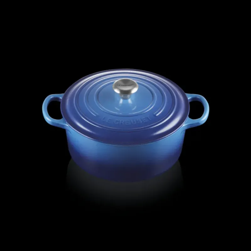 Cocotte En Fonte*LE CREUSET Cocotte en Fonte Ronde 22 cm Signature Azur