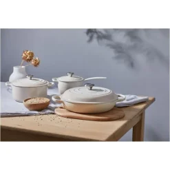 Cocotte En Fonte*LE CREUSET Cocotte en fonte Ronde 22 cm Meringue Signature