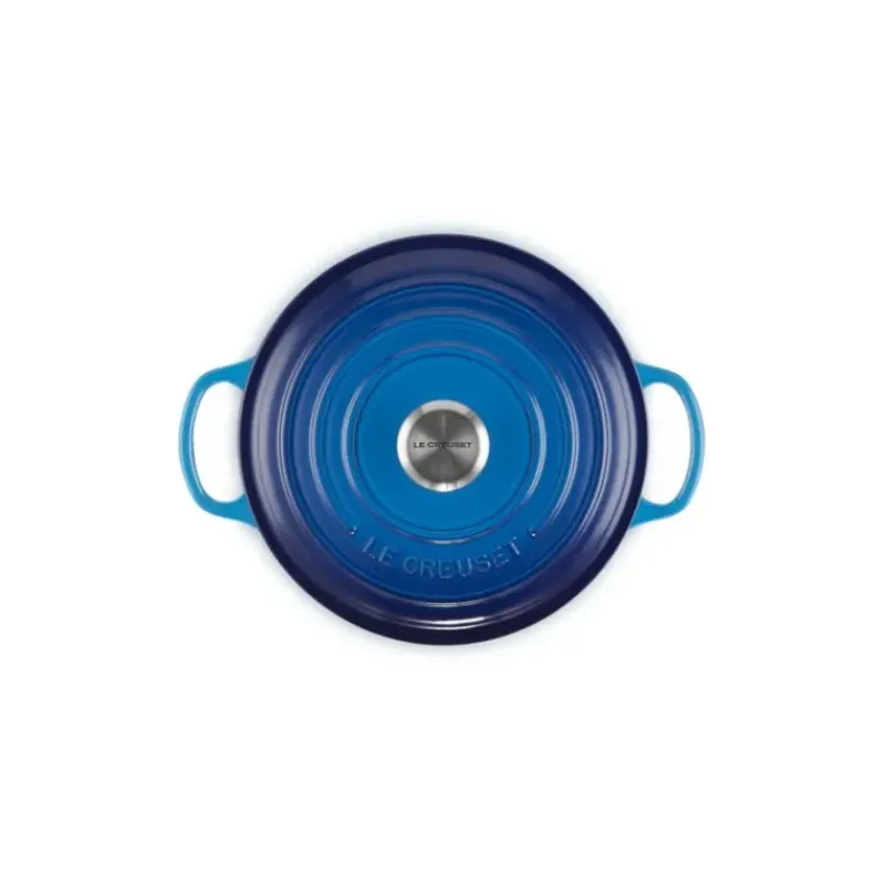 Cocotte En Fonte*LE CREUSET Cocotte en Fonte Ronde 20 cm Azur Signature