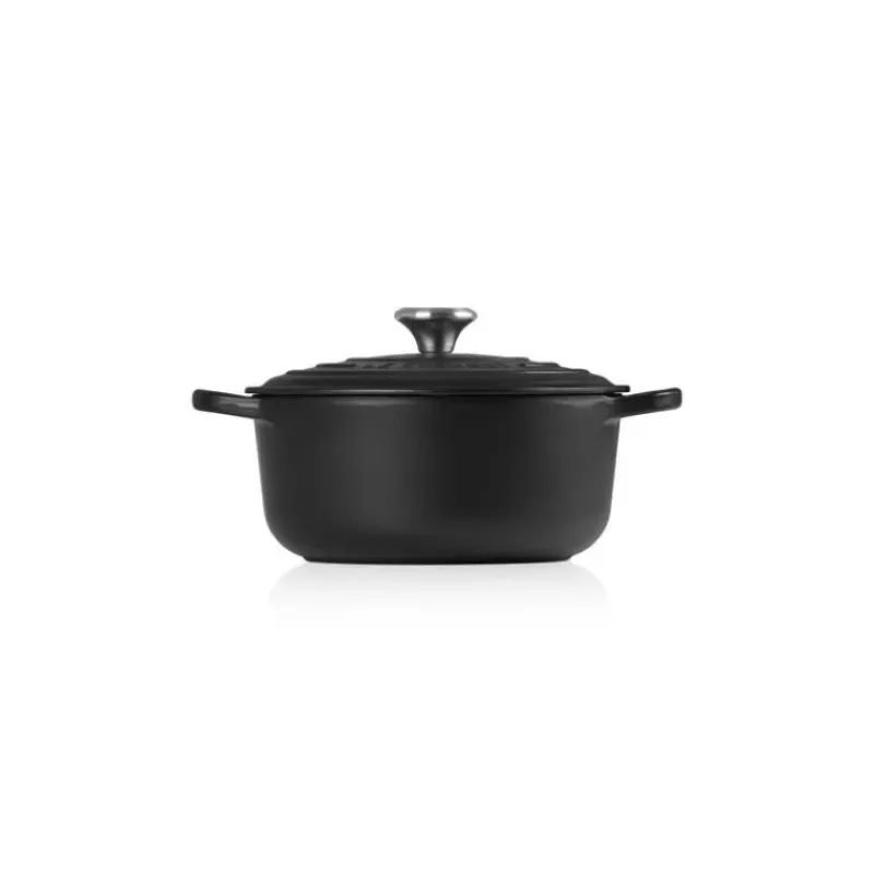 Cocotte En Fonte*LE CREUSET Cocotte en Fonte Ronde 18 cm Noir mat Signature