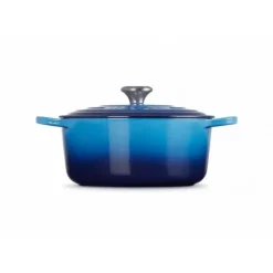 Cocotte En Fonte*LE CREUSET Cocotte en fonte Ronde 24 cm Azur Signature