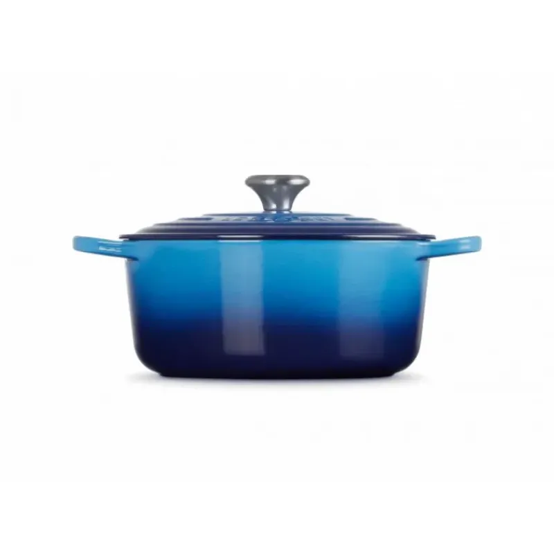 Cocotte En Fonte*LE CREUSET Cocotte en fonte Ronde 24 cm Azur Signature