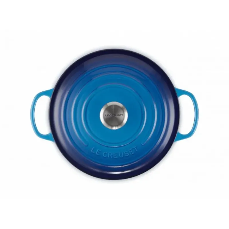 Cocotte En Fonte*LE CREUSET Cocotte en fonte Ronde 24 cm Azur Signature