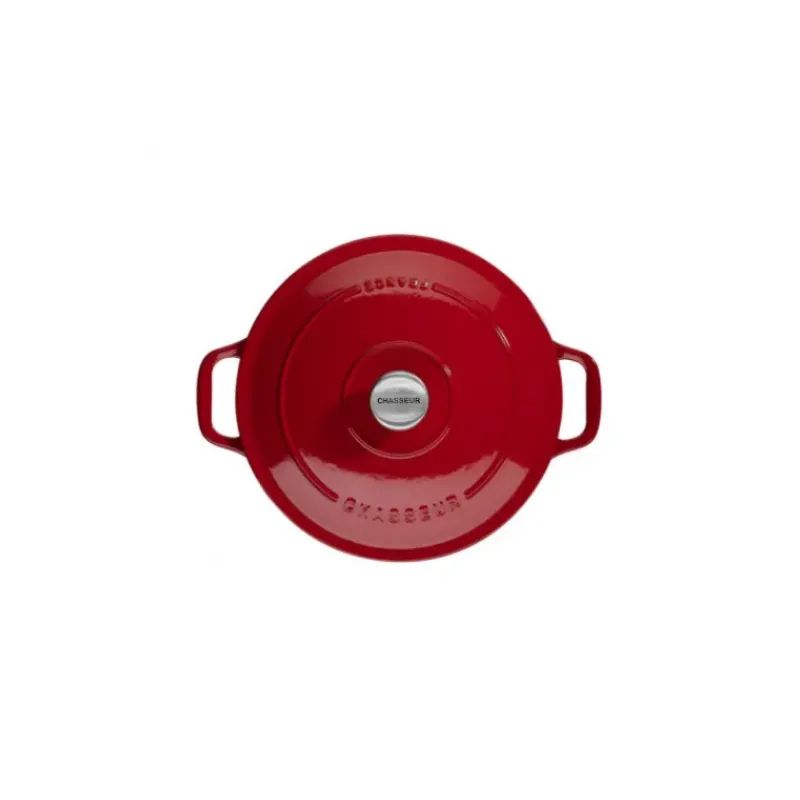 Cocotte En Fonte*CHASSEUR Cocotte en Fonte Ronde 24 cm Rouge