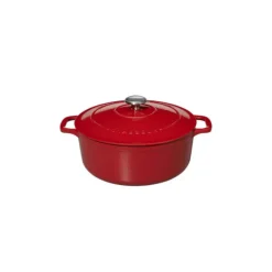 Cocotte En Fonte*CHASSEUR Cocotte en Fonte Ronde 24 cm Rouge
