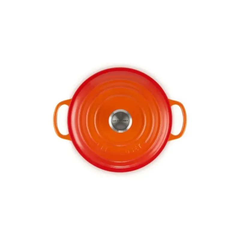 Cocotte En Fonte*LE CREUSET Cocotte en fonte Ronde 28 cm Volcanique Signature