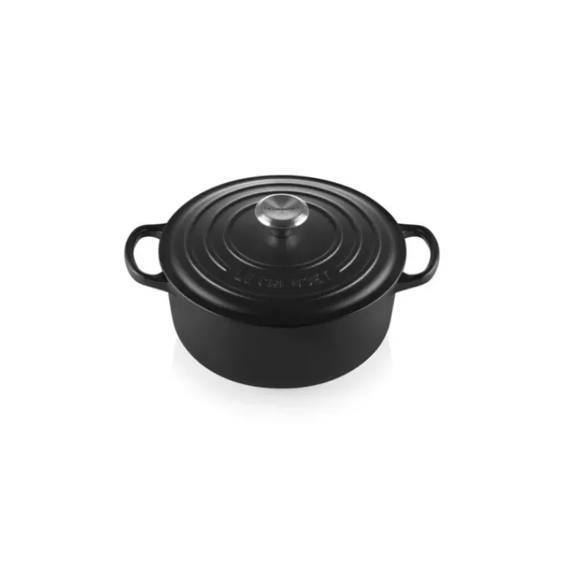 Cocotte En Fonte*LE CREUSET Cocotte en Fonte Ronde 22 cm Noir mat Signature