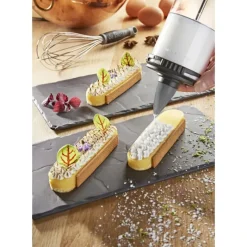 Ustensiles Pâtisserie*DE BUYER Coffret Le Tube Pro Piston à Pâtisserie + Recharges et Douilles