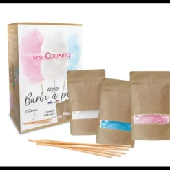 Préparation Pâtisserie*SCRAPCOOKING Coffret Préparation Barbe à Papa 3 x 160 g