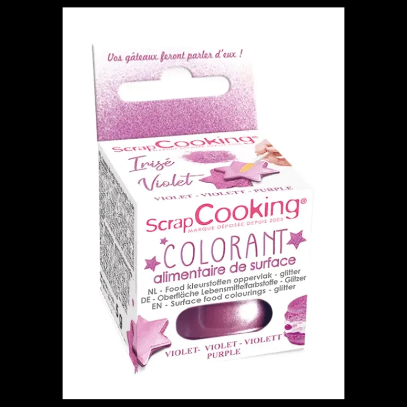 Colorants Alimentaires*SCRAPCOOKING Colorant Alimentaire de Surface Irisé Violet 5 g
