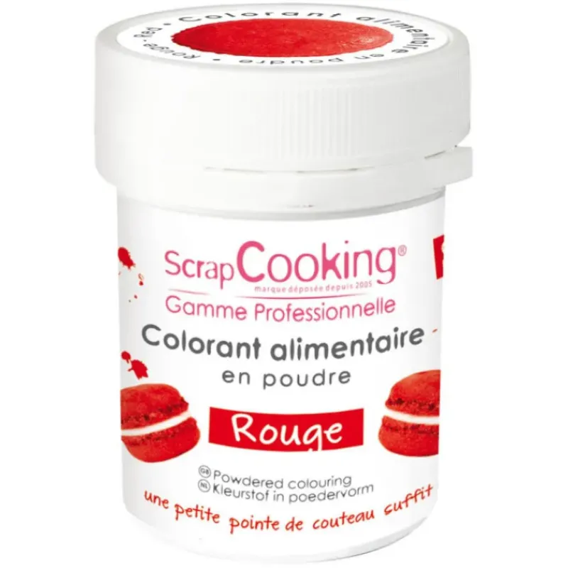 Colorants Alimentaires*SCRAPCOOKING Colorant Alimentaire en Poudre Rouge 5g