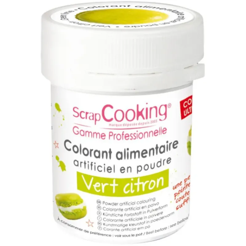 Colorants Alimentaires*SCRAPCOOKING Colorant Alimentaire en Poudre Vert Clair 5g