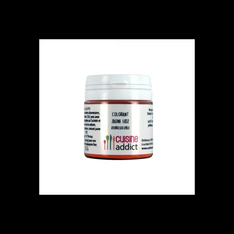 Colorants Alimentaires*CUISINEADDICT Colorant alimentaire Jaune E102 25g Poudre Hydrosoluble