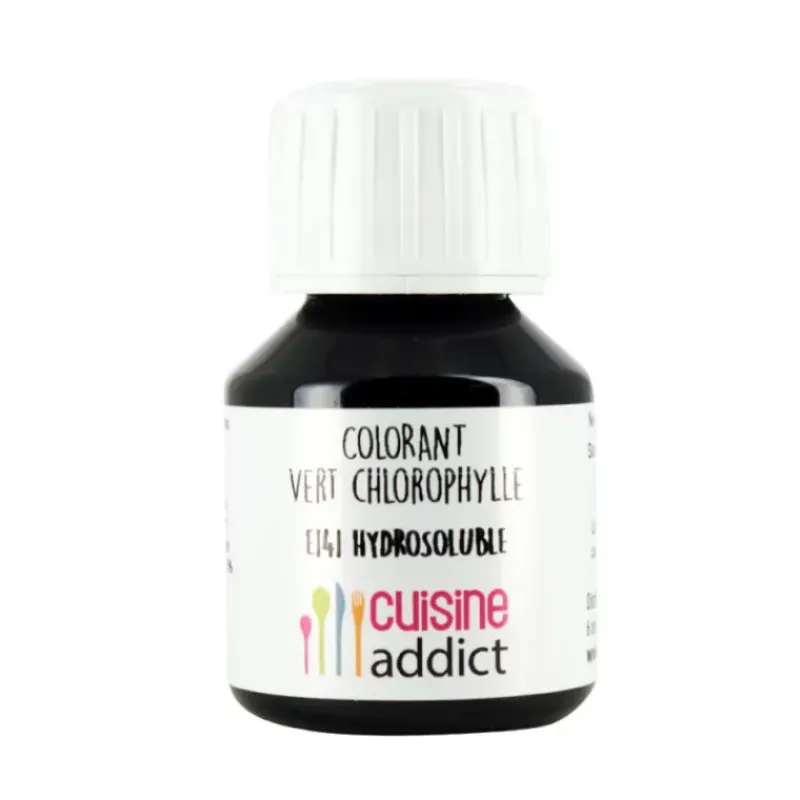 Colorants Alimentaires*CUISINEADDICT Colorant Alimentaire Naturel Vert Chlorophylle E141 Liquide 58 ml