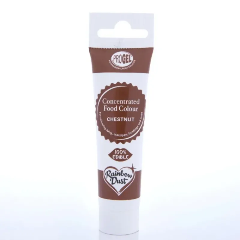 Colorants Alimentaires*RAINBOW DUST Colorant Alimentaire ProGel Châtaigne 25g