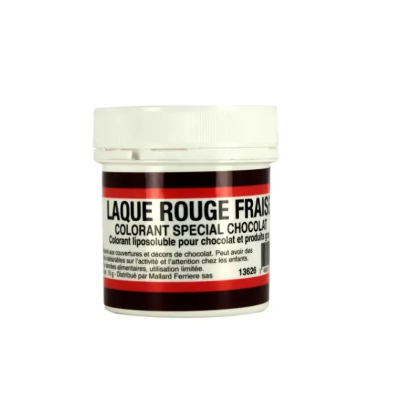 Colorants Alimentaires*MALLARD FERRIERE Colorant alimentaire Rouge Fraise E129 Poudre Liposoluble 15g