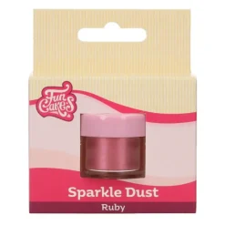 Décoration Comestible*FUNCAKES Colorant Alimentaire Ruby Métallisé 3,5 g