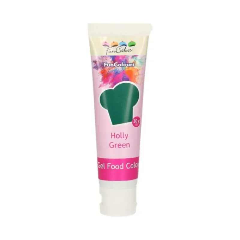 Colorants Alimentaires*FUNCAKES Colorant gel alimentaire Vert houx 30 g