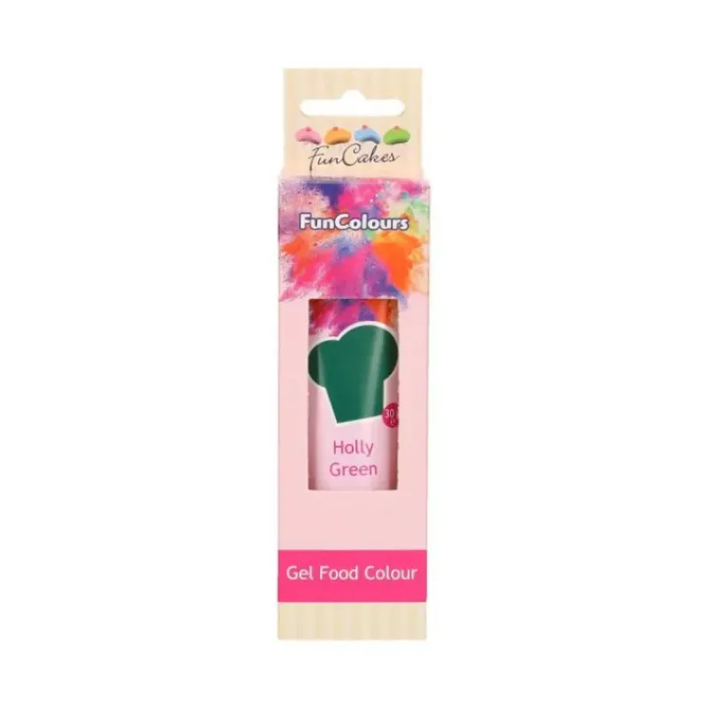 Colorants Alimentaires*FUNCAKES Colorant gel alimentaire Vert houx 30 g