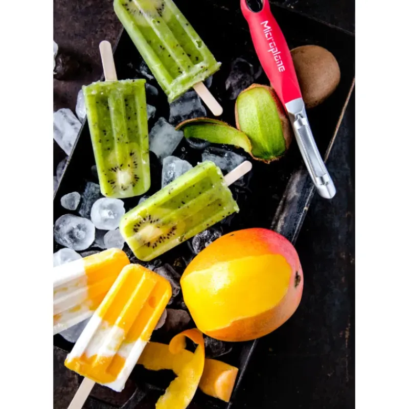 Eplucheurs, Dénoyauteur*MICROPLANE Économe à Lame Dentelée Specialty Rouge