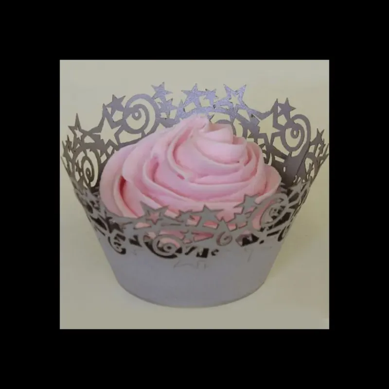Décoration Gâteau|Moules En Papier*PME Contour Cupcakes Etoile Argenté (x12)