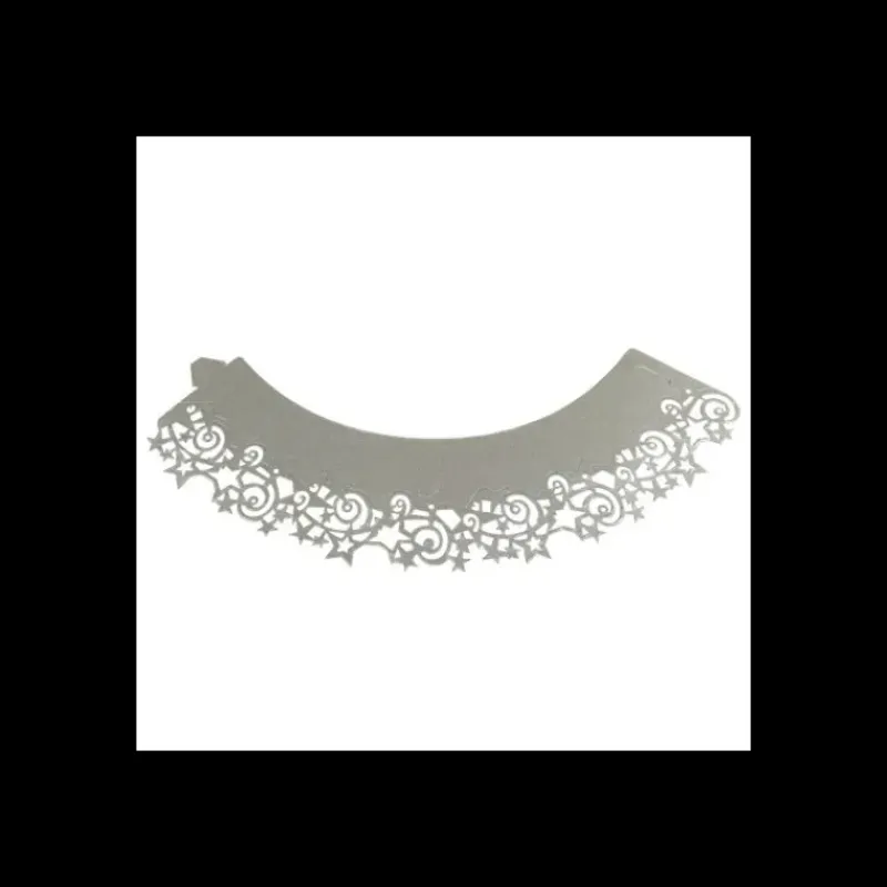 Décoration Gâteau|Moules En Papier*PME Contour Cupcakes Etoile Argenté (x12)