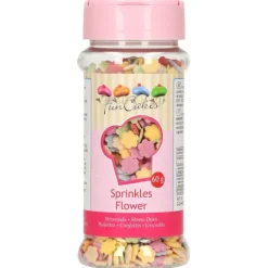 Décoration Comestible*FUNCAKES Décors en sucre Fleurs Multicolores 60g