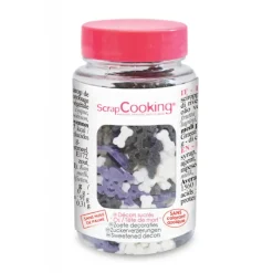 Décoration Comestible*SCRAPCOOKING Décors en sucre Halloween Os et Tête de Mort 50g