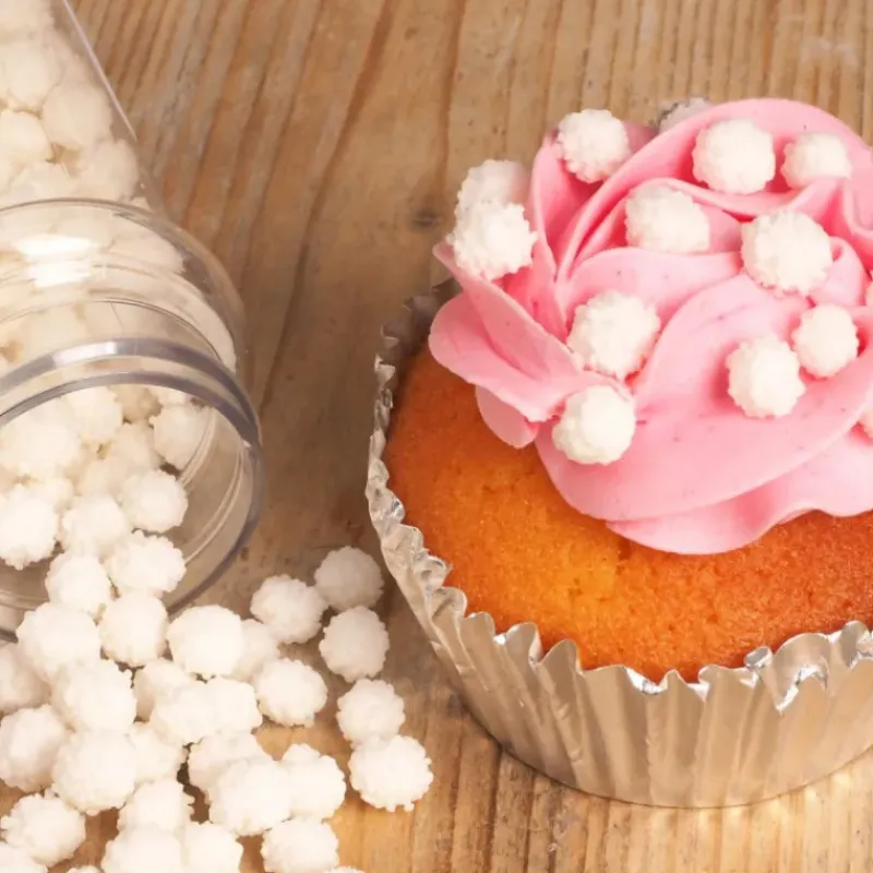 Décoration Comestible*FUNCAKES Décors en Sucre Mimosa Blanc 45g