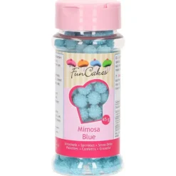 Décoration Comestible*FUNCAKES Décors en Sucre Mimosa Bleu 45g
