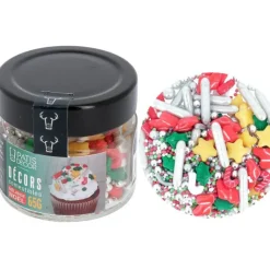 Décoration Comestible*PATISDECOR Décors en Sucre Mélange Noël 65 g Patisdécor