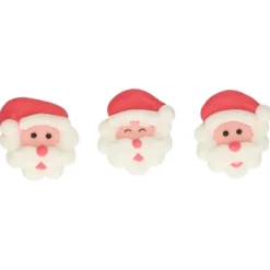 Décoration Comestible*FUNCAKES Décors en Sucre Père Noël (x8)
