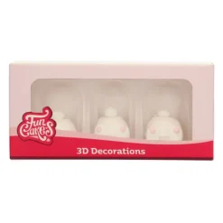 Décoration Comestible*FUNCAKES Décors en Sucre Queues de lapin (x3)