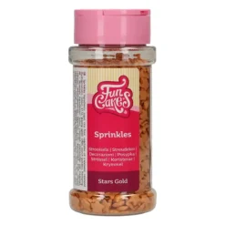 Décoration Comestible*FUNCAKES Décors en Sucre Étoiles Or 60 g