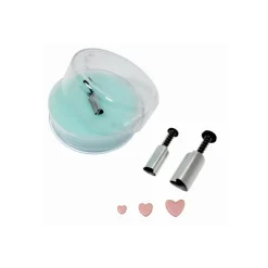 Emporte Pièce - Découpoir Pâtisserie*PME Découpoir Coeur à Piston (x3)