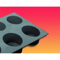 Moule Silicone|Moules À Gâteaux*DE BUYER Elastomoule Muffin - 6 empreintes 30 x 17,6 cm - Silicone