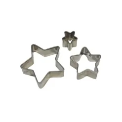 Emporte Pièce - Découpoir Pâtisserie*PME Emporte Pièce Etoile en inox (x3)
