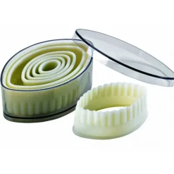 Emporte Pièce - Découpoir Pâtisserie*MALLARD FERRIERE Emporte Pièce Ovale cannelé Polyglass (x7)