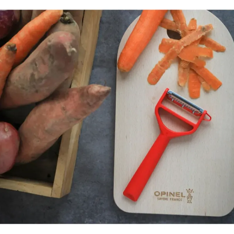 Eplucheurs, Dénoyauteur*OPINEL Eplucheur en Polymère Rouge T-duo