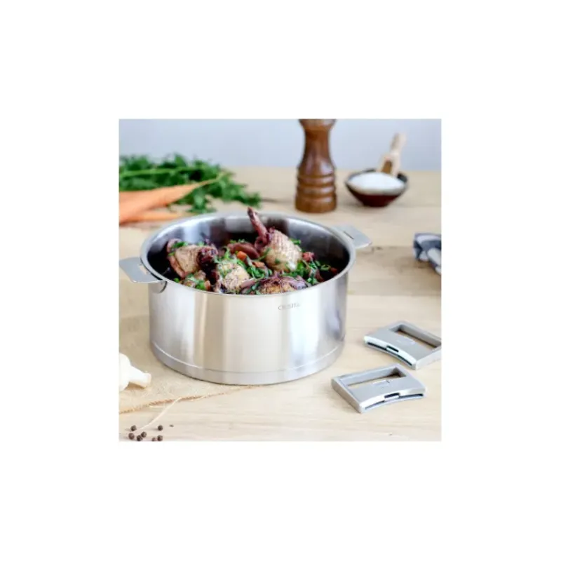 Faitout*CRISTEL Faitout Ø 26 cm Strate Amovible Inox