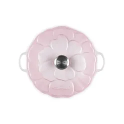 Faitout*LE CREUSET Faitout Fonte Émaillée Pétales Shell Pink 26 cm